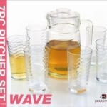 7 Pc Pitcher set - wave-Gift Box