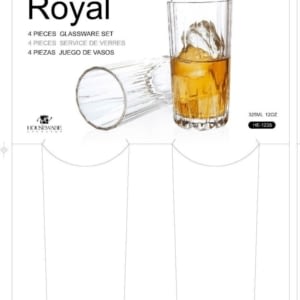 4 pk `12 OZ Royal Tumblers