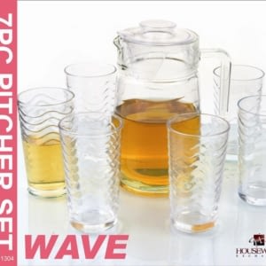 7 Pc Pitcher set - wave-Gift Box
