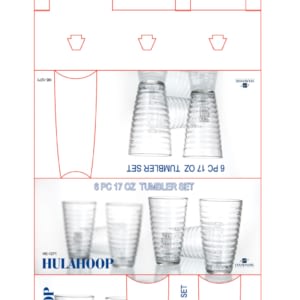 6  pc 17oz Tumbler set - HulaHoop