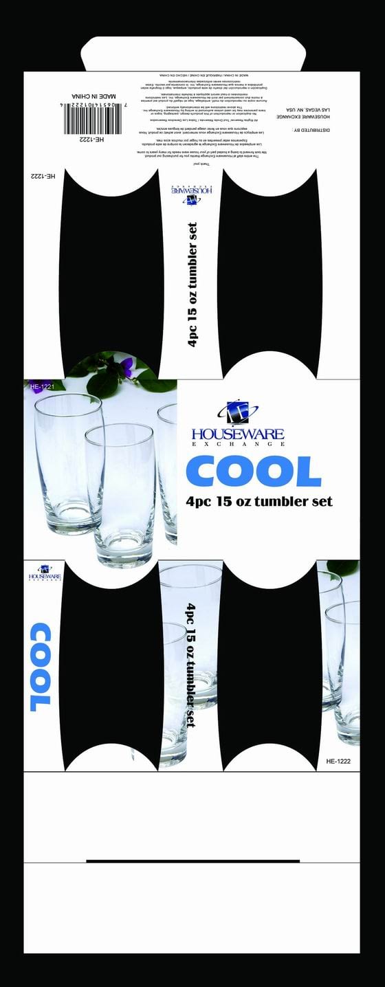 4pc 15oz tumbler set- COOL-Window