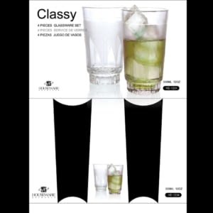 4 pk `12 OZ classy Tumblers