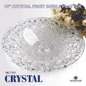 Crysral Fruit Bowl/Platter 13"-Gift Box