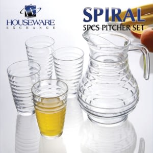 5 pc  pitcher set- spiral